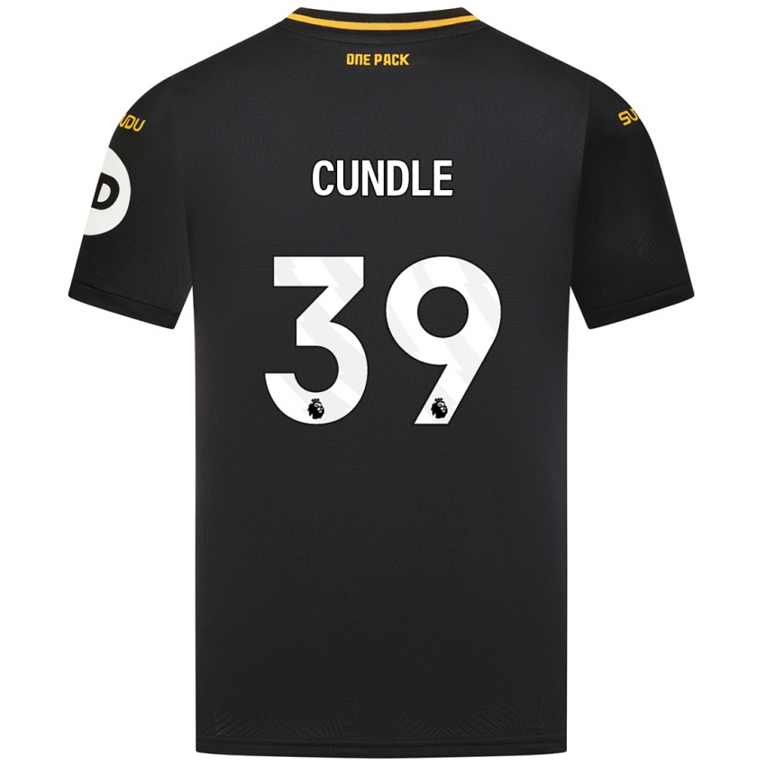 Enfant Maillot Luke Cundle #39 Noir Tenues Extérieur 2024/25 T-Shirt Belgique