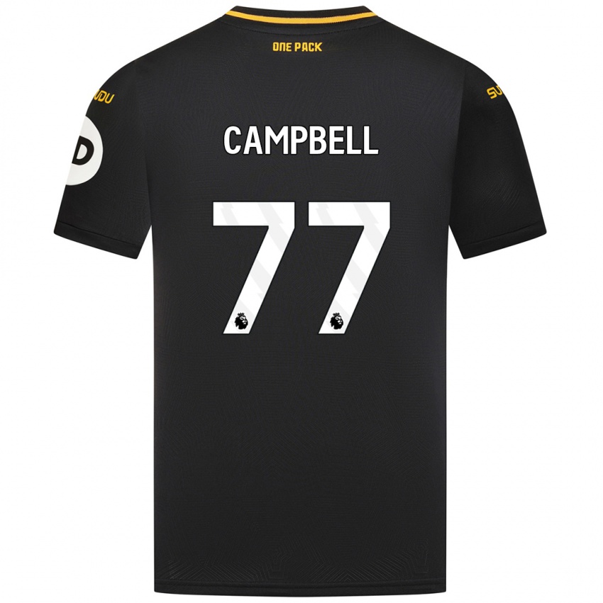 Kinder Chem Campbell #77 Schwarz Auswärtstrikot Trikot 2024/25 T-Shirt Belgien