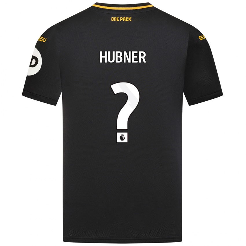 Kinder Justin Hubner #0 Schwarz Auswärtstrikot Trikot 2024/25 T-Shirt Belgien