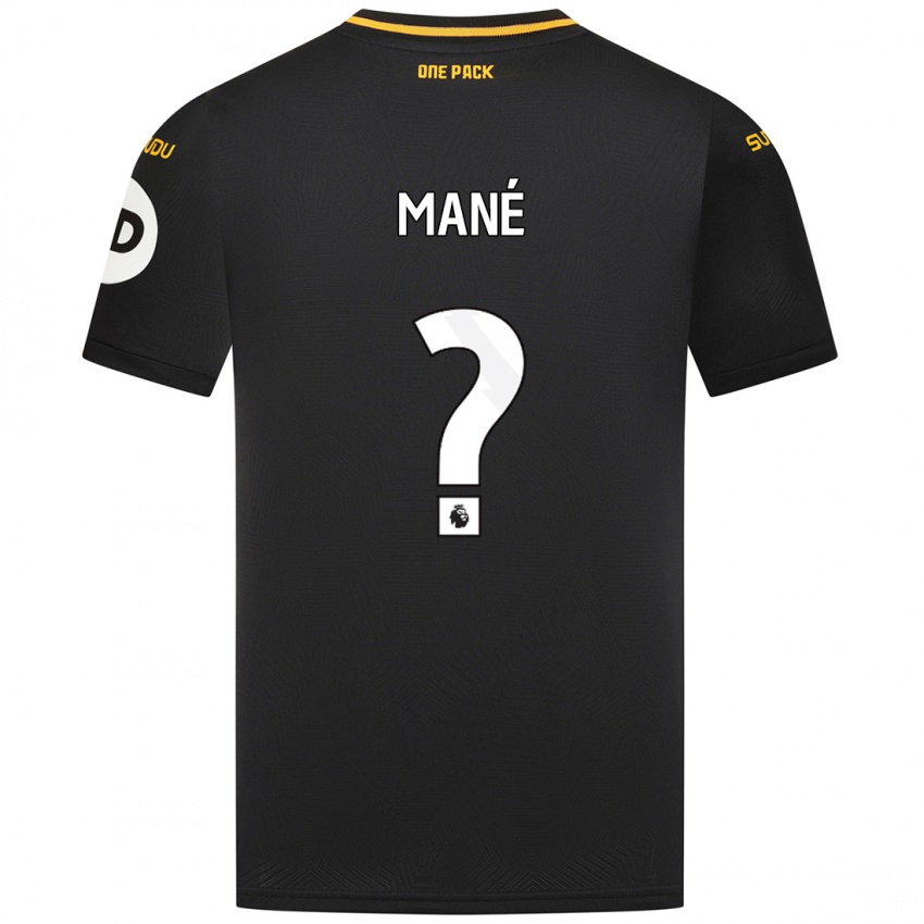 Enfant Maillot Mateus Mané #0 Noir Tenues Extérieur 2024/25 T-Shirt Belgique