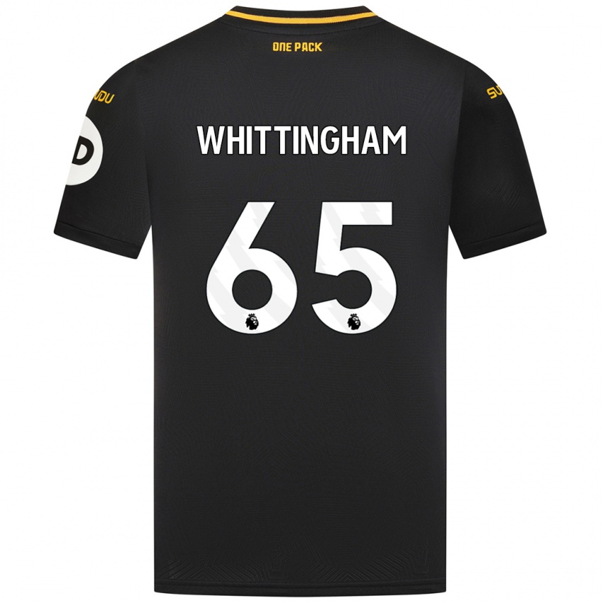 Enfant Maillot Matthew Whittingham #65 Noir Tenues Extérieur 2024/25 T-Shirt Belgique