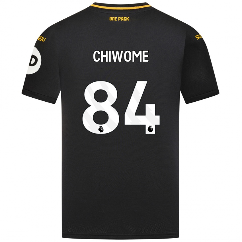 Enfant Maillot Leon Chiwome #84 Noir Tenues Extérieur 2024/25 T-Shirt Belgique