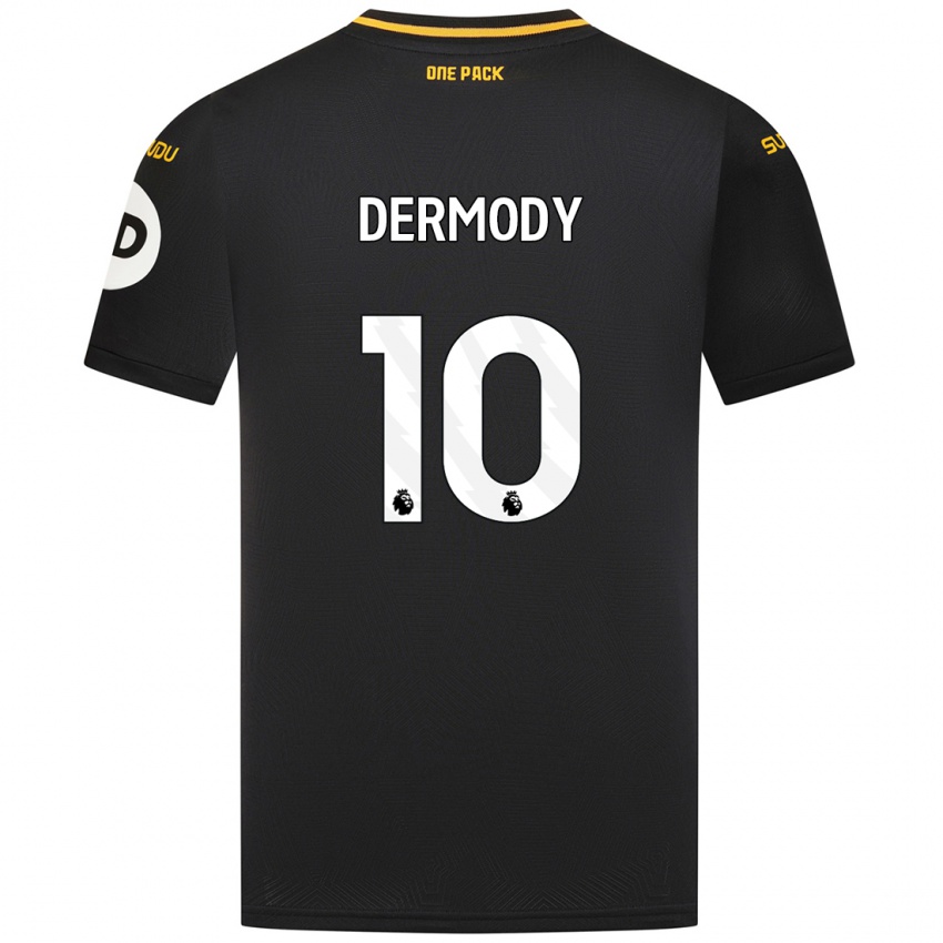 Enfant Maillot Helen Dermody #10 Noir Tenues Extérieur 2024/25 T-Shirt Belgique