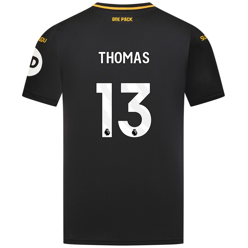 Kinder Bec Thomas #13 Schwarz Auswärtstrikot Trikot 2024/25 T-Shirt Belgien