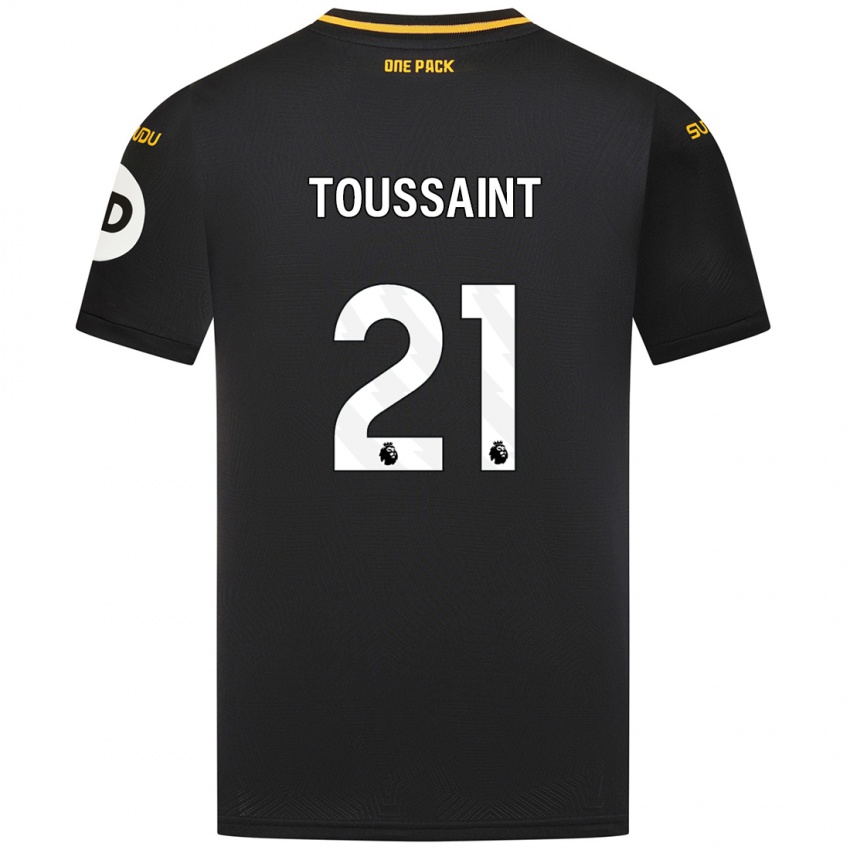 Enfant Maillot Destiney Toussaint #21 Noir Tenues Extérieur 2024/25 T-Shirt Belgique