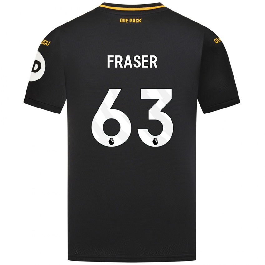 Enfant Maillot Nathan Fraser #63 Noir Tenues Extérieur 2024/25 T-Shirt Belgique