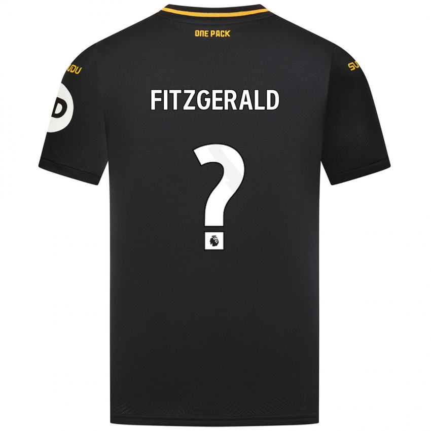 Enfant Maillot Kyle Fitzgerald #0 Noir Tenues Extérieur 2024/25 T-Shirt Belgique