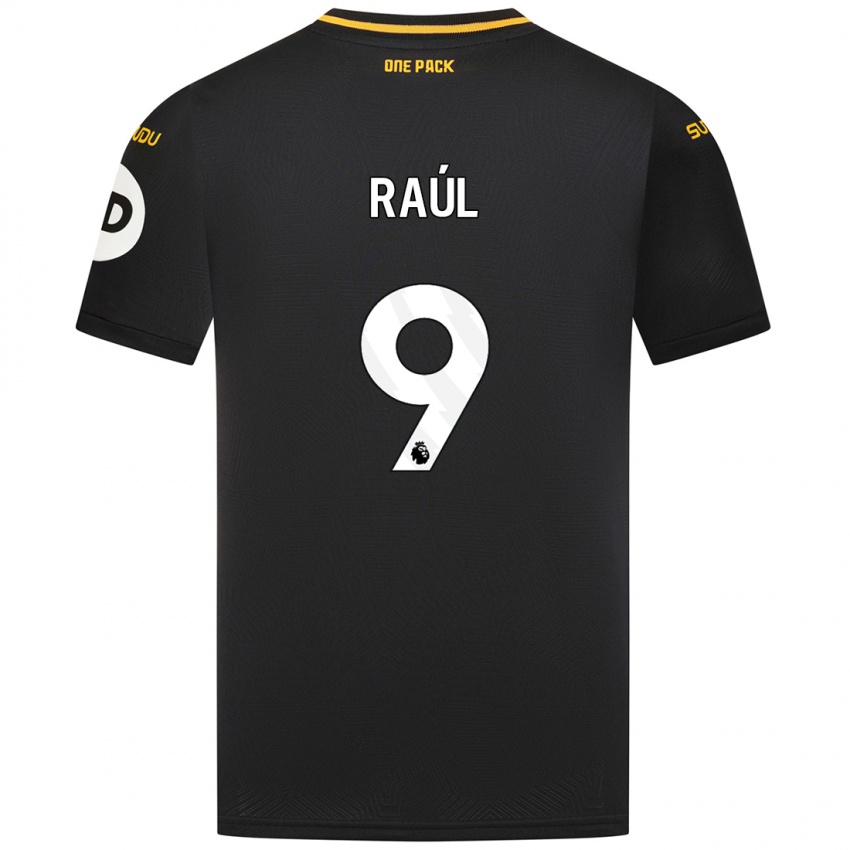 Kinder Raul Jimenez #9 Schwarz Auswärtstrikot Trikot 2024/25 T-Shirt Belgien