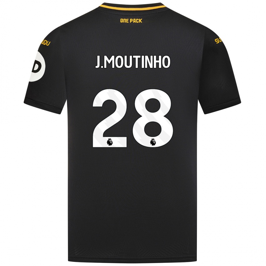 Kinder Joao Moutinho #28 Schwarz Auswärtstrikot Trikot 2024/25 T-Shirt Belgien