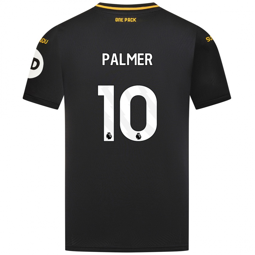 Enfant Maillot Jamila Palmer #10 Noir Tenues Extérieur 2024/25 T-Shirt Belgique