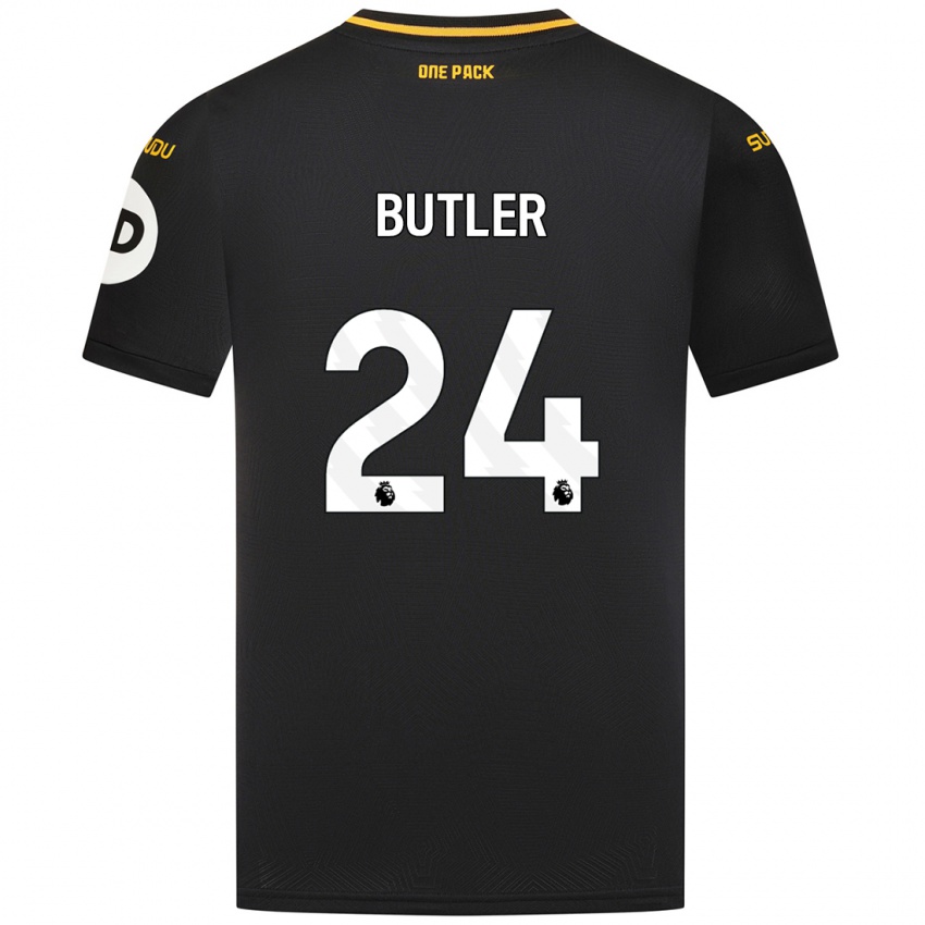 Enfant Maillot Elli Butler #24 Noir Tenues Extérieur 2024/25 T-Shirt Belgique