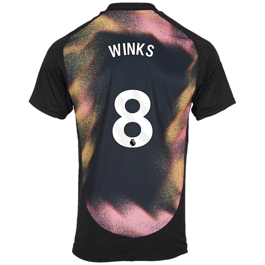 Enfant Maillot Harry Winks #8 Noir Blanc Tenues Extérieur 2024/25 T-Shirt Belgique