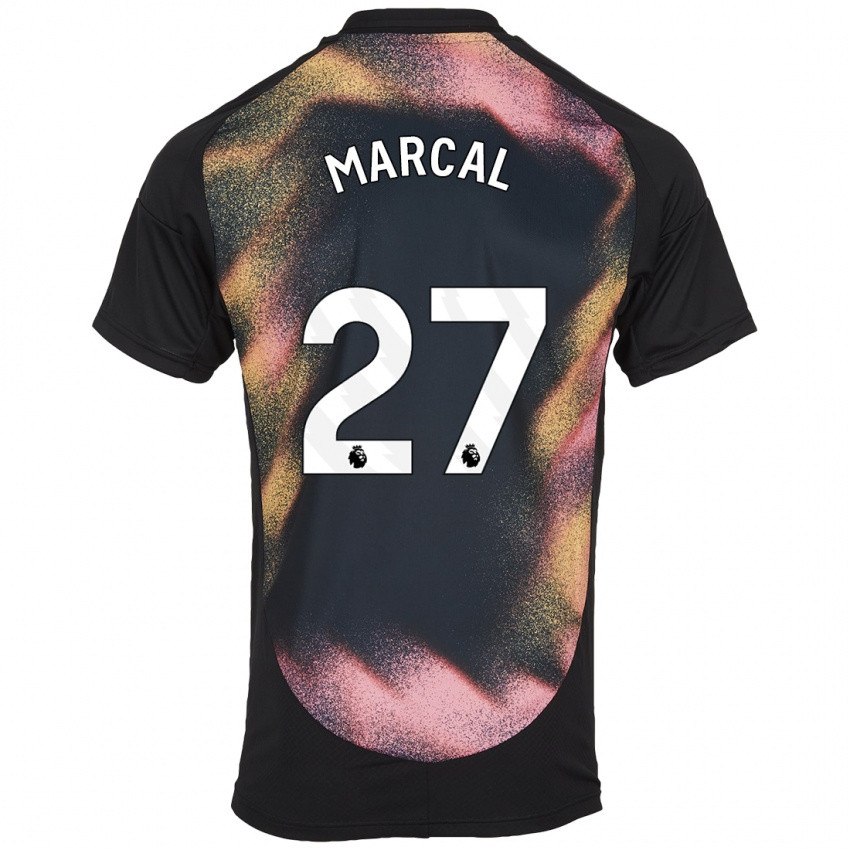 Kinder Wanya Marçal #27 Schwarz Weiß Auswärtstrikot Trikot 2024/25 T-Shirt Belgien