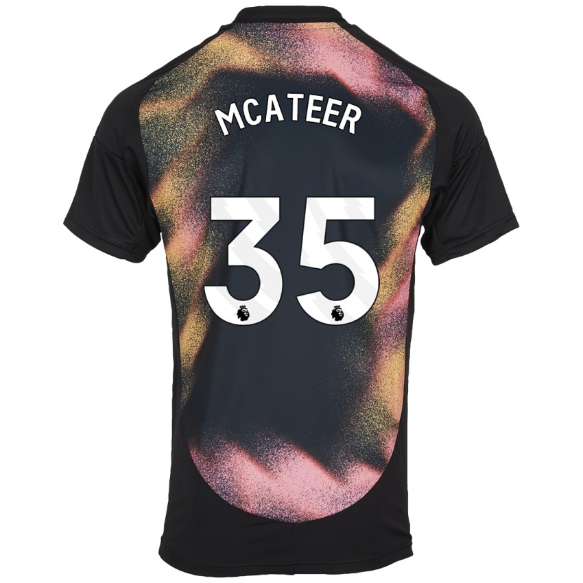 Enfant Maillot Kasey Mcateer #35 Noir Blanc Tenues Extérieur 2024/25 T-Shirt Belgique