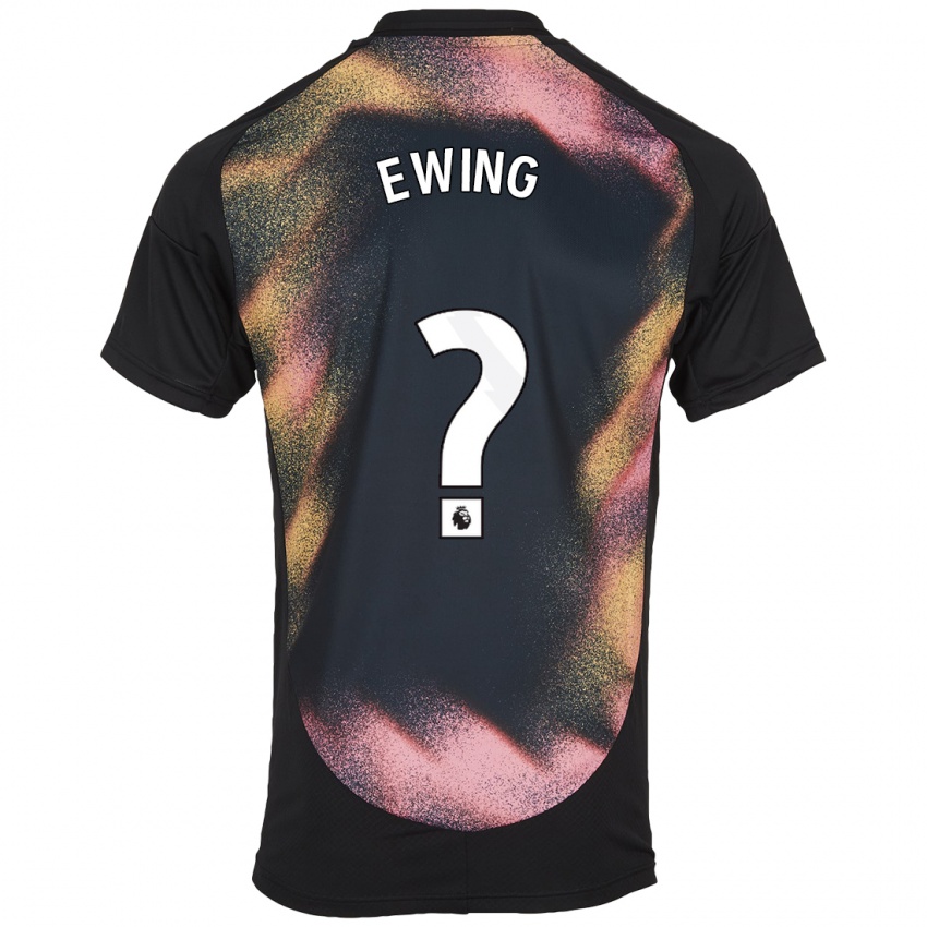 Kinder Oliver Ewing #0 Schwarz Weiß Auswärtstrikot Trikot 2024/25 T-Shirt Belgien