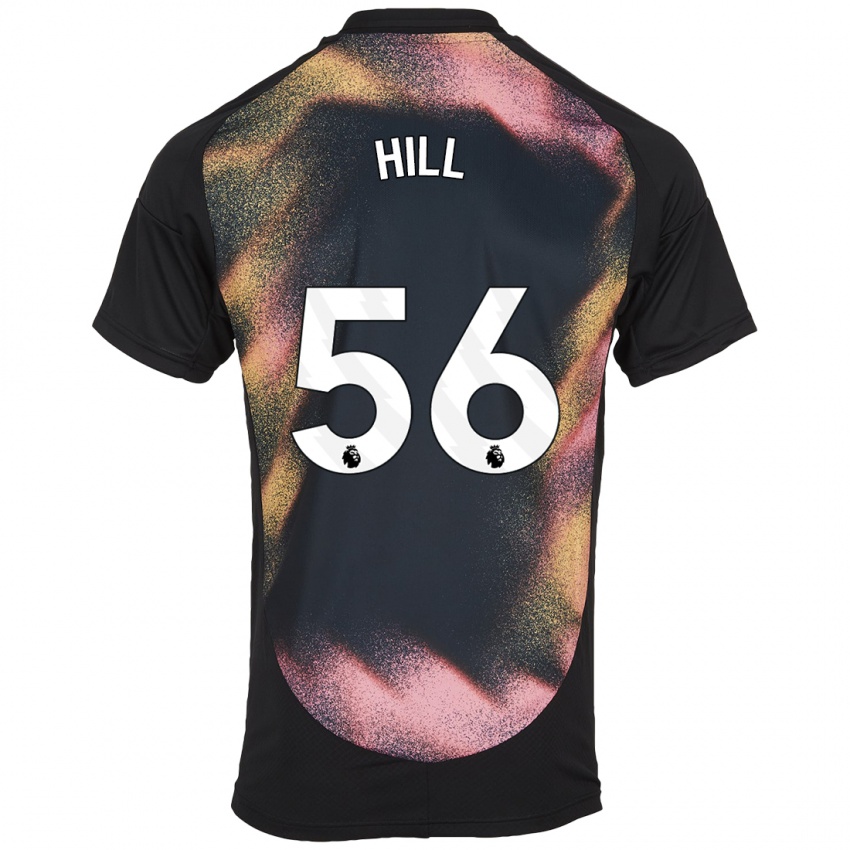 Kinder Deniche Hill #56 Schwarz Weiß Auswärtstrikot Trikot 2024/25 T-Shirt Belgien