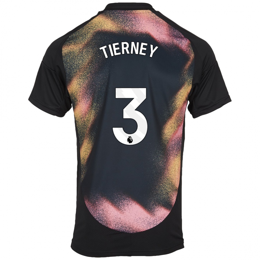 Enfant Maillot Sam Tierney #3 Noir Blanc Tenues Extérieur 2024/25 T-Shirt Belgique