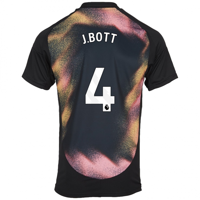 Enfant Maillot C. J. Bott #4 Noir Blanc Tenues Extérieur 2024/25 T-Shirt Belgique