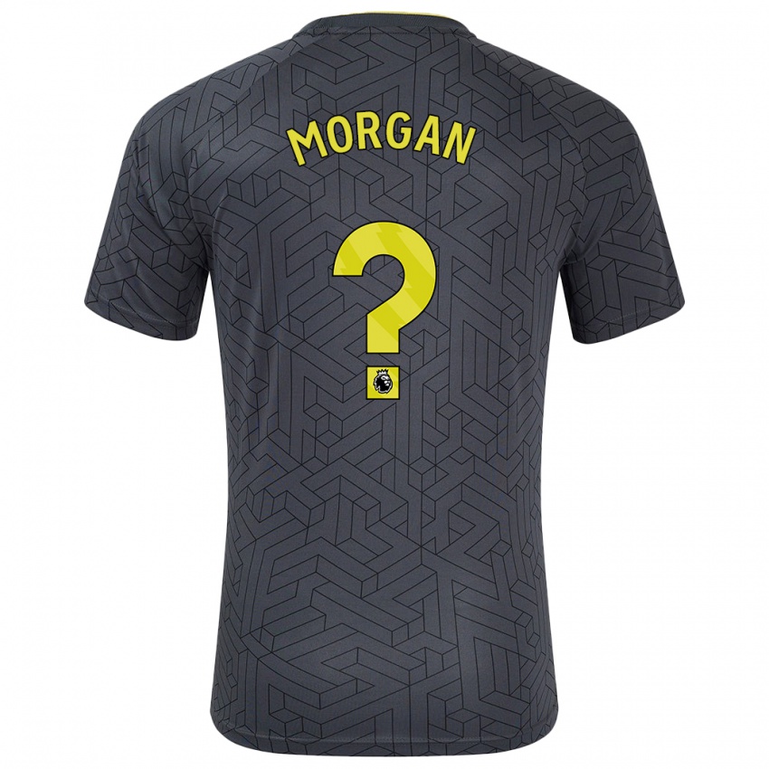 Kinderen George Morgan #0 Zwart Geel Uitshirt Uittenue 2024/25 T-Shirt België