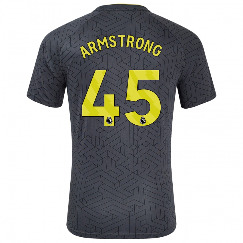 Kinder Harrison Armstrong #45 Schwarz Gelb Auswärtstrikot Trikot 2024/25 T-Shirt Belgien