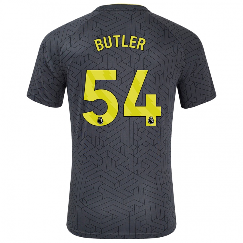 Kinder Jack Butler #54 Schwarz Gelb Auswärtstrikot Trikot 2024/25 T-Shirt Belgien