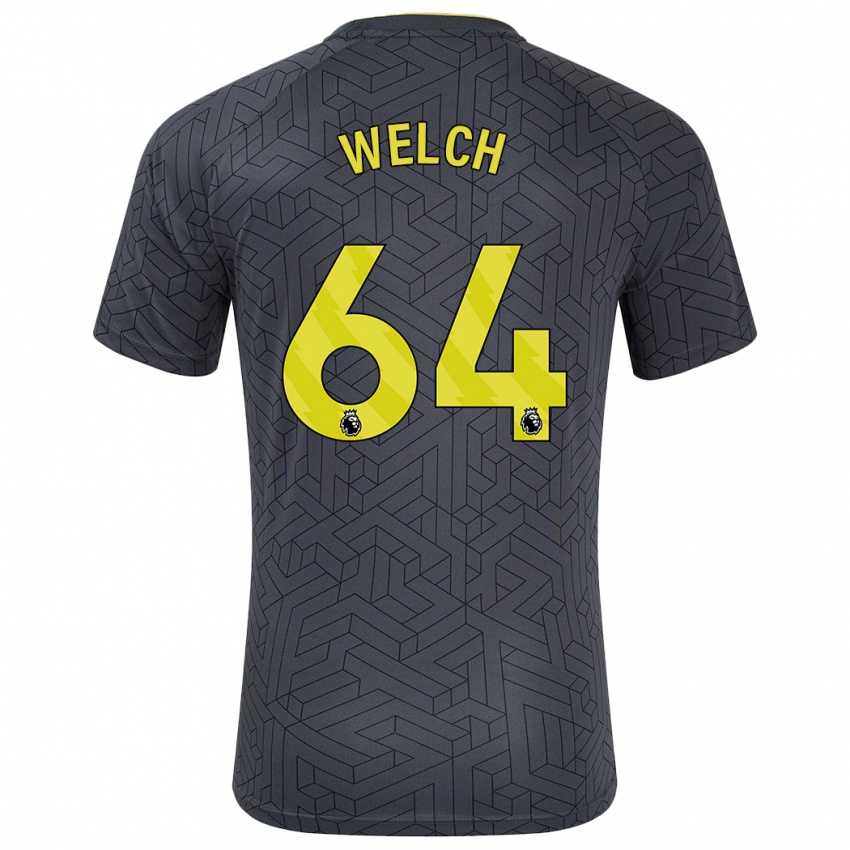 Kinderen Reece Welch #64 Zwart Geel Uitshirt Uittenue 2024/25 T-Shirt België