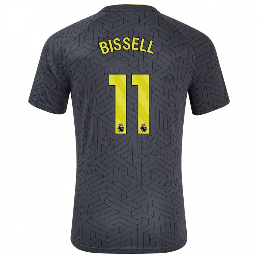 Kinderen Emma Bissell #11 Zwart Geel Uitshirt Uittenue 2024/25 T-Shirt België