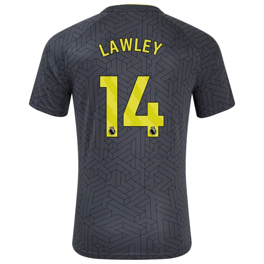 Kinderen Melissa Lawley #14 Zwart Geel Uitshirt Uittenue 2024/25 T-Shirt België