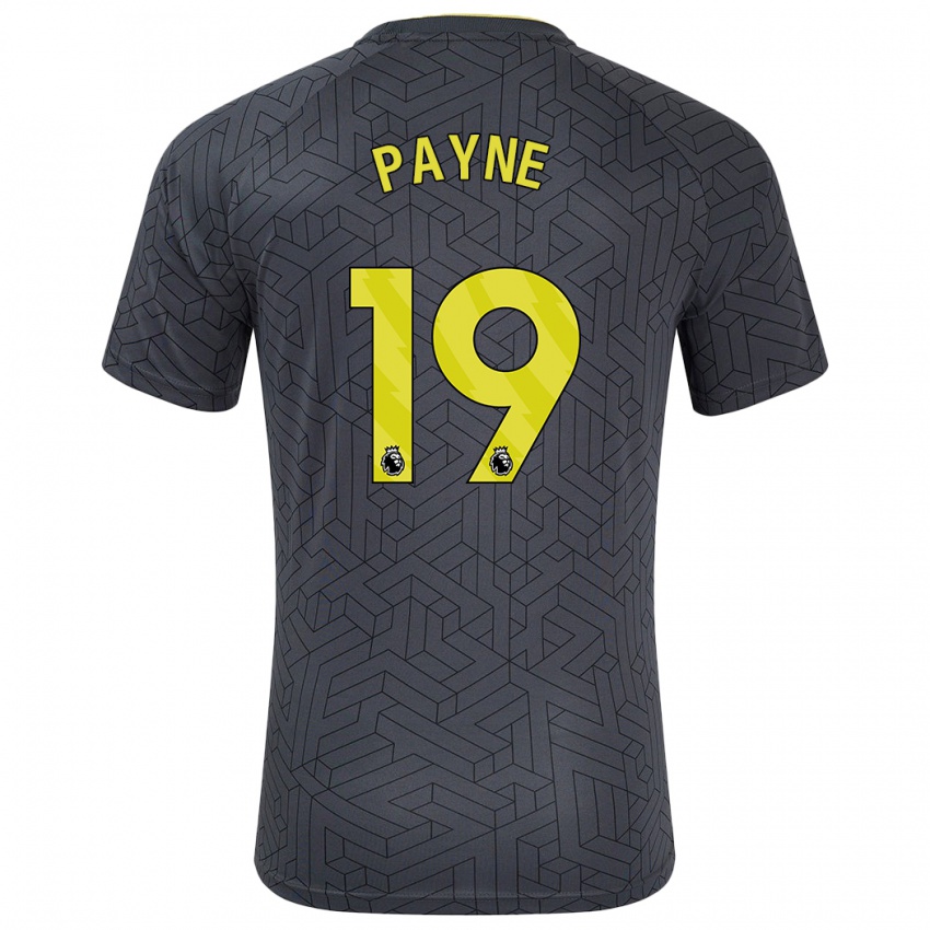 Kinderen Heather Payne #19 Zwart Geel Uitshirt Uittenue 2024/25 T-Shirt België