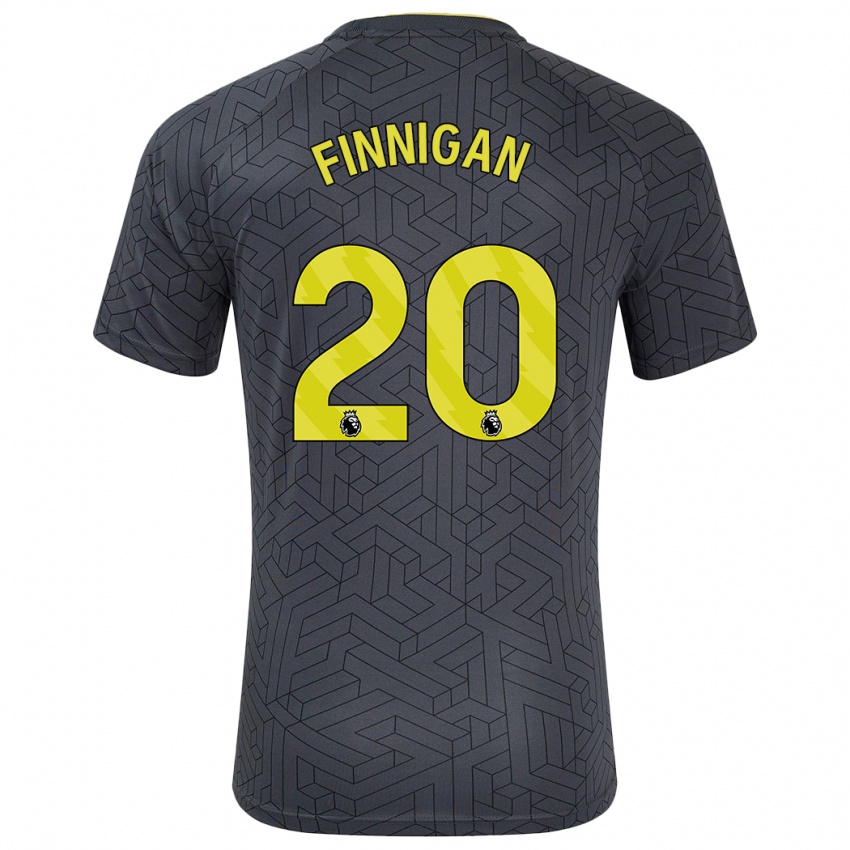 Kinder Megan Finnigan #20 Schwarz Gelb Auswärtstrikot Trikot 2024/25 T-Shirt Belgien