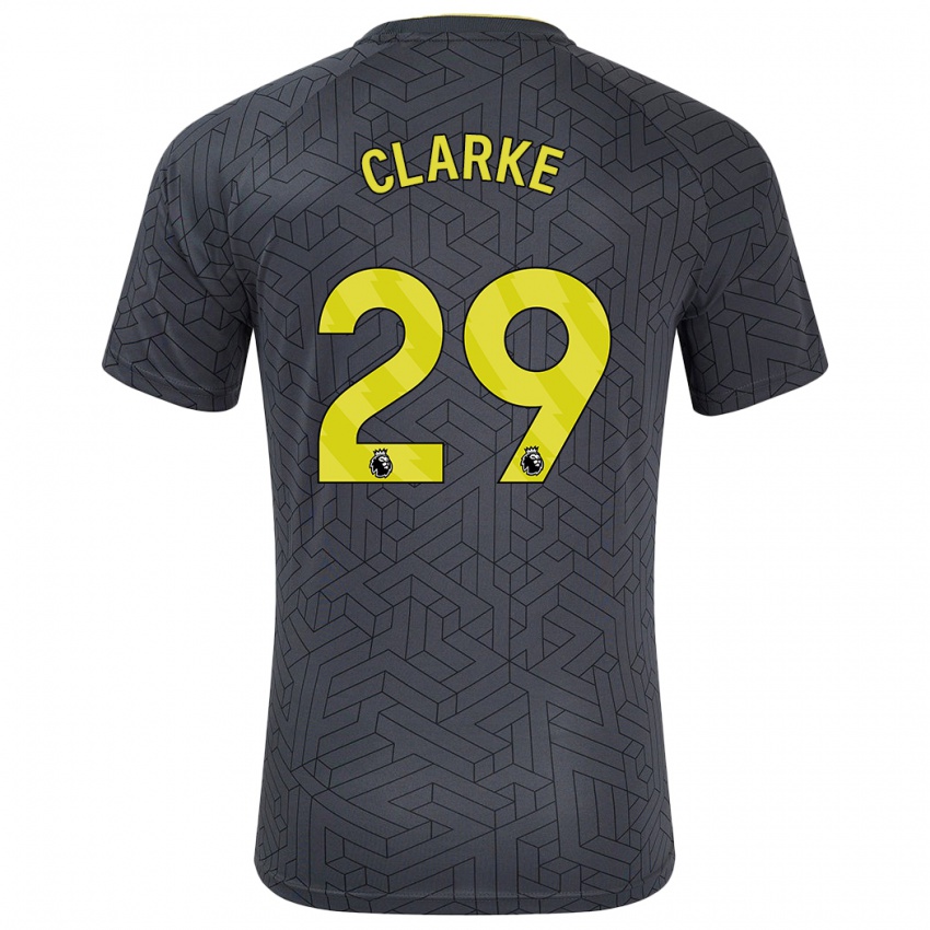 Kinder Abbey Clarke #29 Schwarz Gelb Auswärtstrikot Trikot 2024/25 T-Shirt Belgien