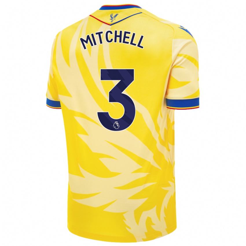 Enfant Maillot Tyrick Mitchell #3 Jaune Tenues Extérieur 2024/25 T-Shirt Belgique