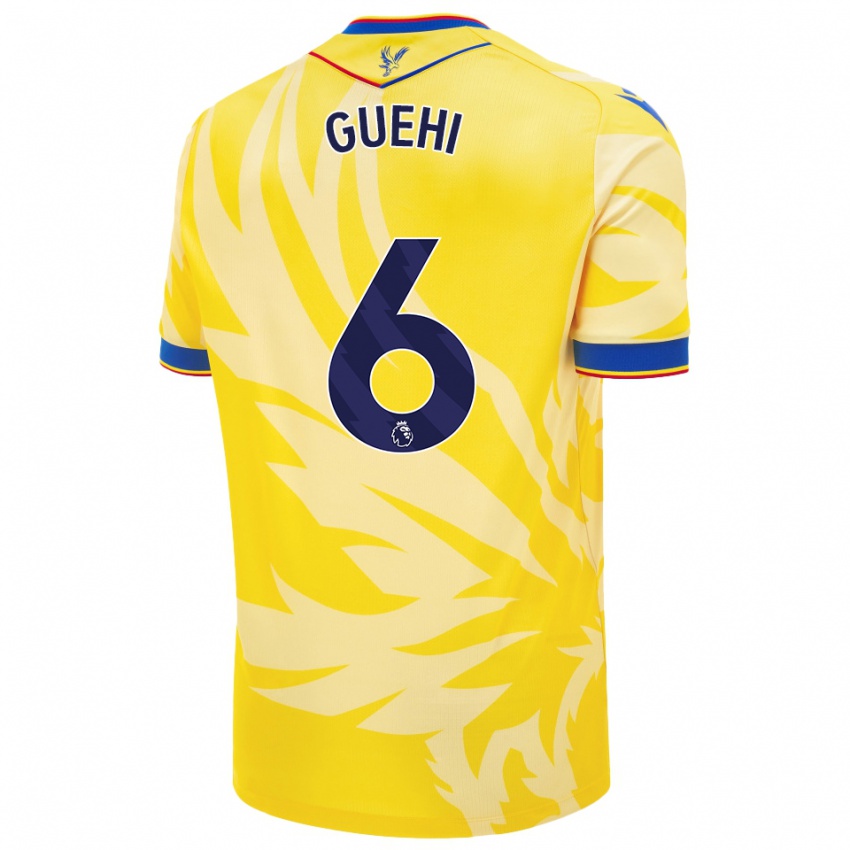 Enfant Maillot Marc Guéhi #6 Jaune Tenues Extérieur 2024/25 T-Shirt Belgique