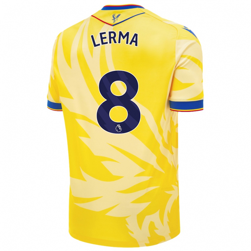 Enfant Maillot Jefferson Lerma #8 Jaune Tenues Extérieur 2024/25 T-Shirt Belgique