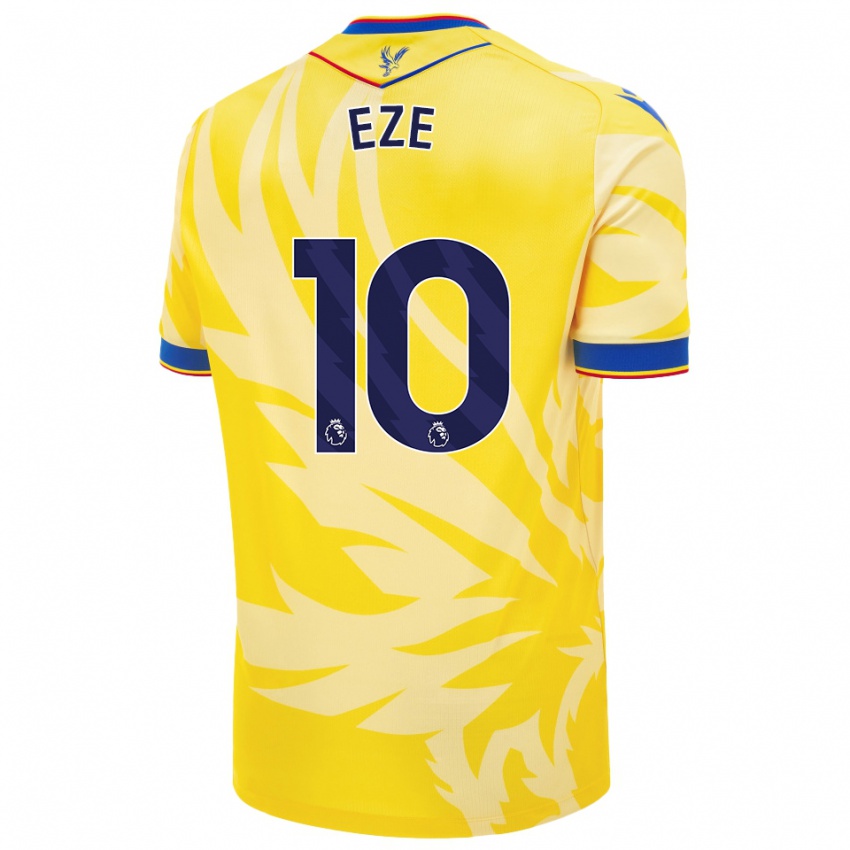 Enfant Maillot Eberechi Eze #10 Jaune Tenues Extérieur 2024/25 T-Shirt Belgique