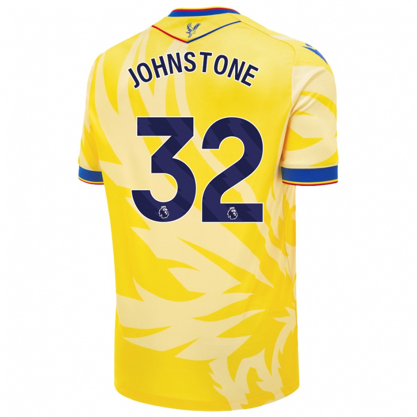 Enfant Maillot Sam Johnstone #32 Jaune Tenues Extérieur 2024/25 T-Shirt Belgique