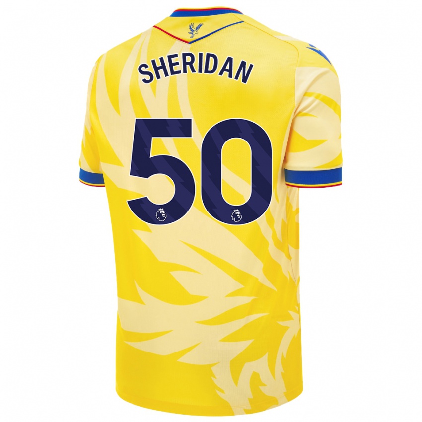 Enfant Maillot Joe Sheridan #50 Jaune Tenues Extérieur 2024/25 T-Shirt Belgique