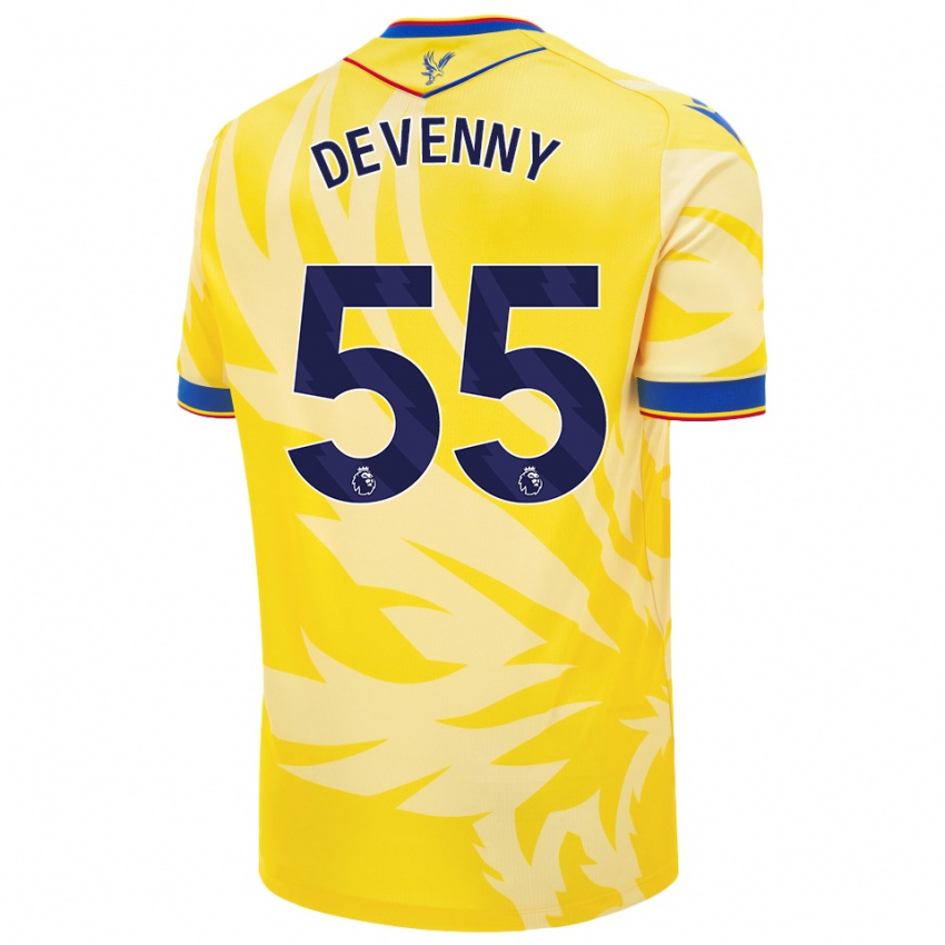 Enfant Maillot Justin Devenny #55 Jaune Tenues Extérieur 2024/25 T-Shirt Belgique