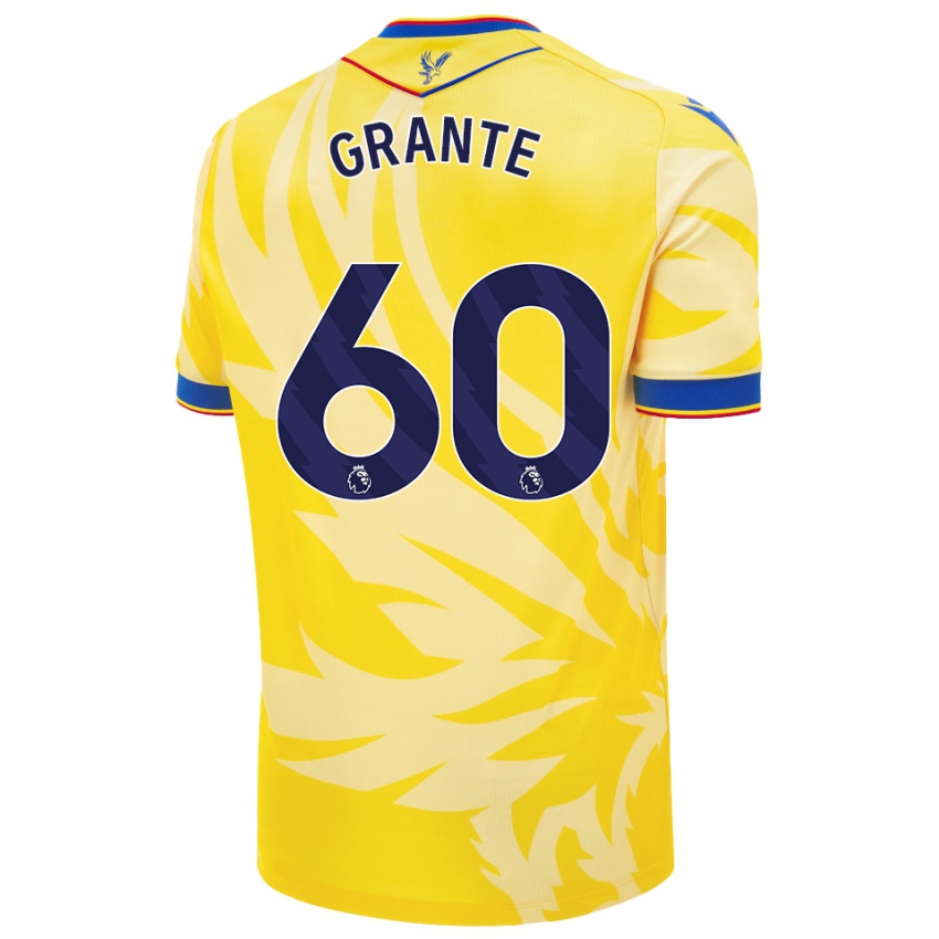 Enfant Maillot Jake Grante #60 Jaune Tenues Extérieur 2024/25 T-Shirt Belgique