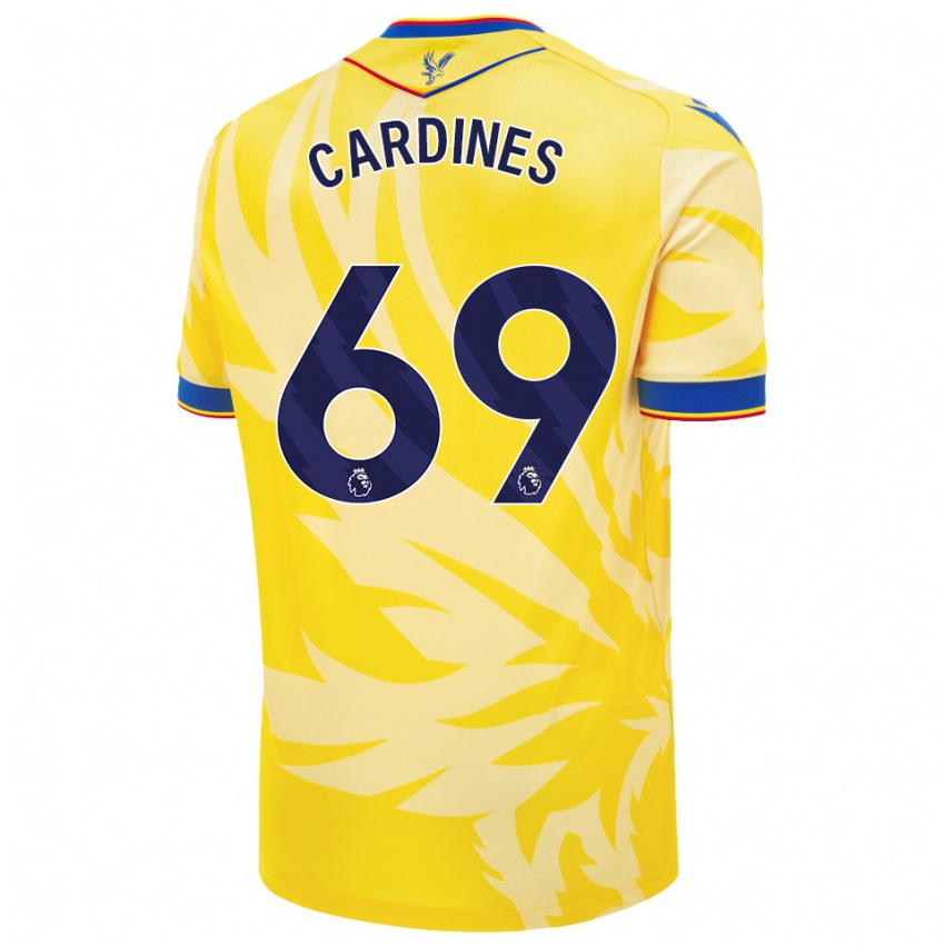 Enfant Maillot Rio Cardines #69 Jaune Tenues Extérieur 2024/25 T-Shirt Belgique