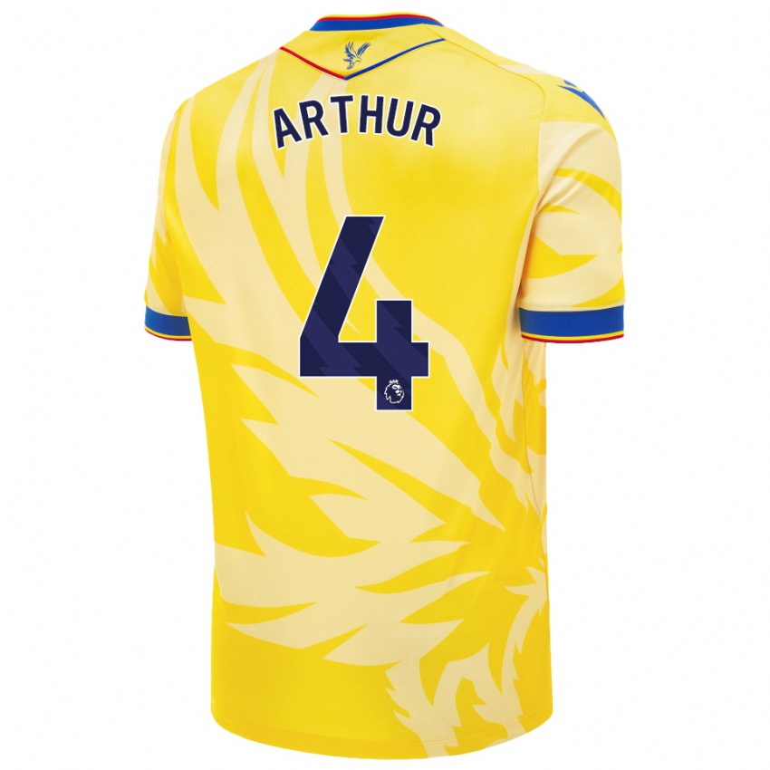 Enfant Maillot Chloe Arthur #4 Jaune Tenues Extérieur 2024/25 T-Shirt Belgique