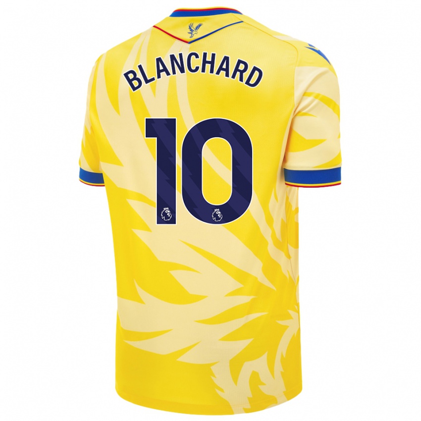 Enfant Maillot Annabel Blanchard #10 Jaune Tenues Extérieur 2024/25 T-Shirt Belgique