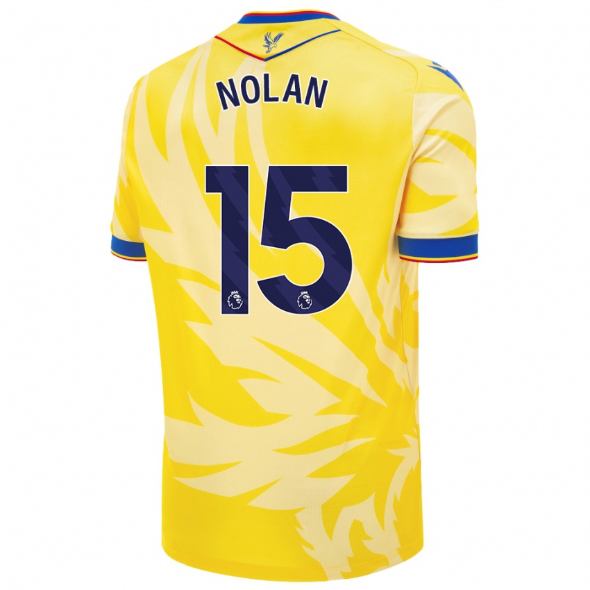 Enfant Maillot Hayley Nolan #15 Jaune Tenues Extérieur 2024/25 T-Shirt Belgique