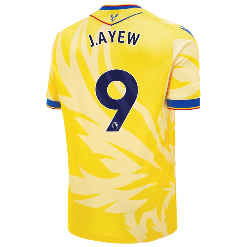 Enfant Maillot Jordan Ayew #9 Jaune Tenues Extérieur 2024/25 T-Shirt Belgique