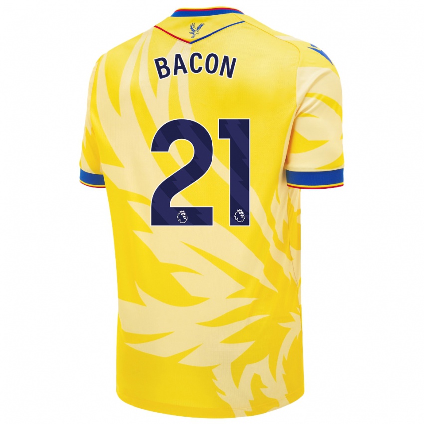 Kinder Skye Bacon #21 Gelb Auswärtstrikot Trikot 2024/25 T-Shirt Belgien