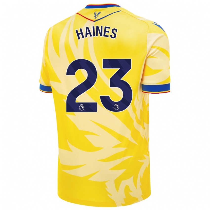 Kinderen Coral-Jade Haines #23 Geel Uitshirt Uittenue 2024/25 T-Shirt België