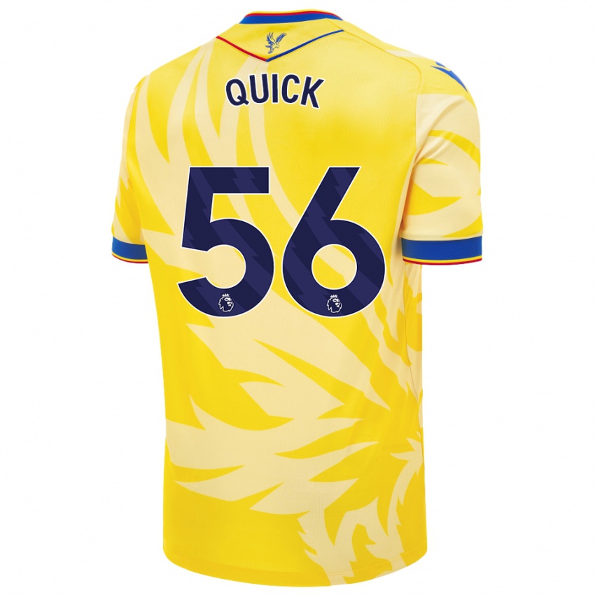 Enfant Maillot Daniel Quick #56 Jaune Tenues Extérieur 2024/25 T-Shirt Belgique