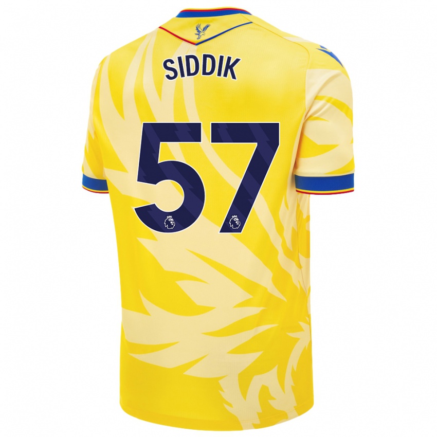 Enfant Maillot Cardo Siddik #57 Jaune Tenues Extérieur 2024/25 T-Shirt Belgique