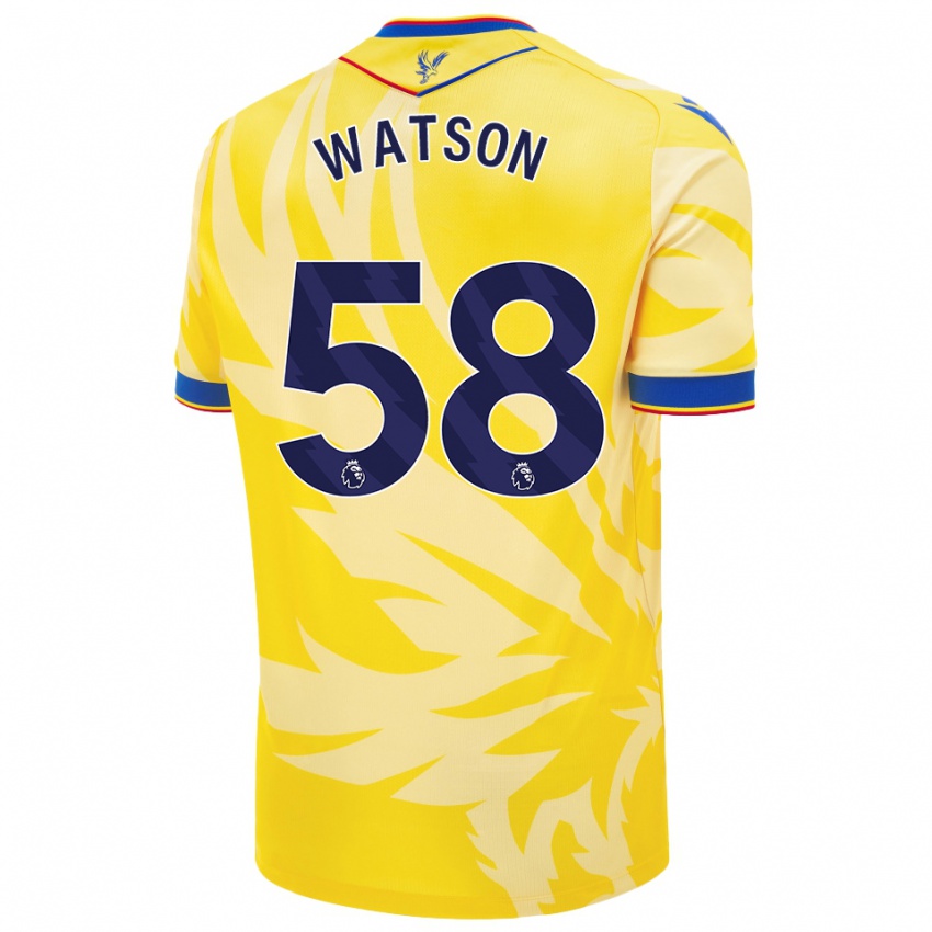 Kinderen Noah Watson #58 Geel Uitshirt Uittenue 2024/25 T-Shirt België