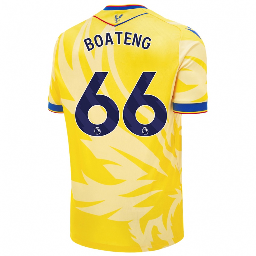 Kinderen David Boateng #66 Geel Uitshirt Uittenue 2024/25 T-Shirt België